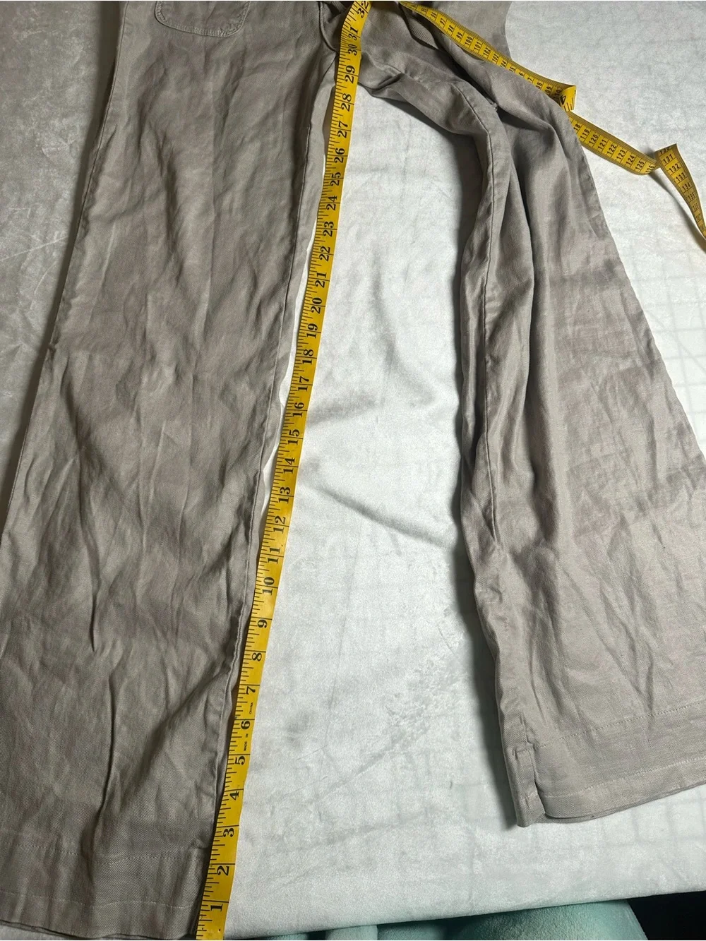 Anthropologie level 99 linen blend coastal grandma lounge pants size 25